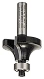 Bosch Accessories Professional 1x Abrundfräser Standard for Wood (für Holz, Radius 10 mm, Arbeitslänge 16,2 mm, Ø Schaft 8 mm, Zubehör Handfräse)