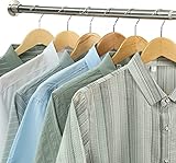 Ausziehbare Kleiderstange, 38-137 CM Garderoben-Stange der Kleiderbügel aus Edelstahl Verstellbarer Kleiderschrank Kleiderstange für Schlafzimmer